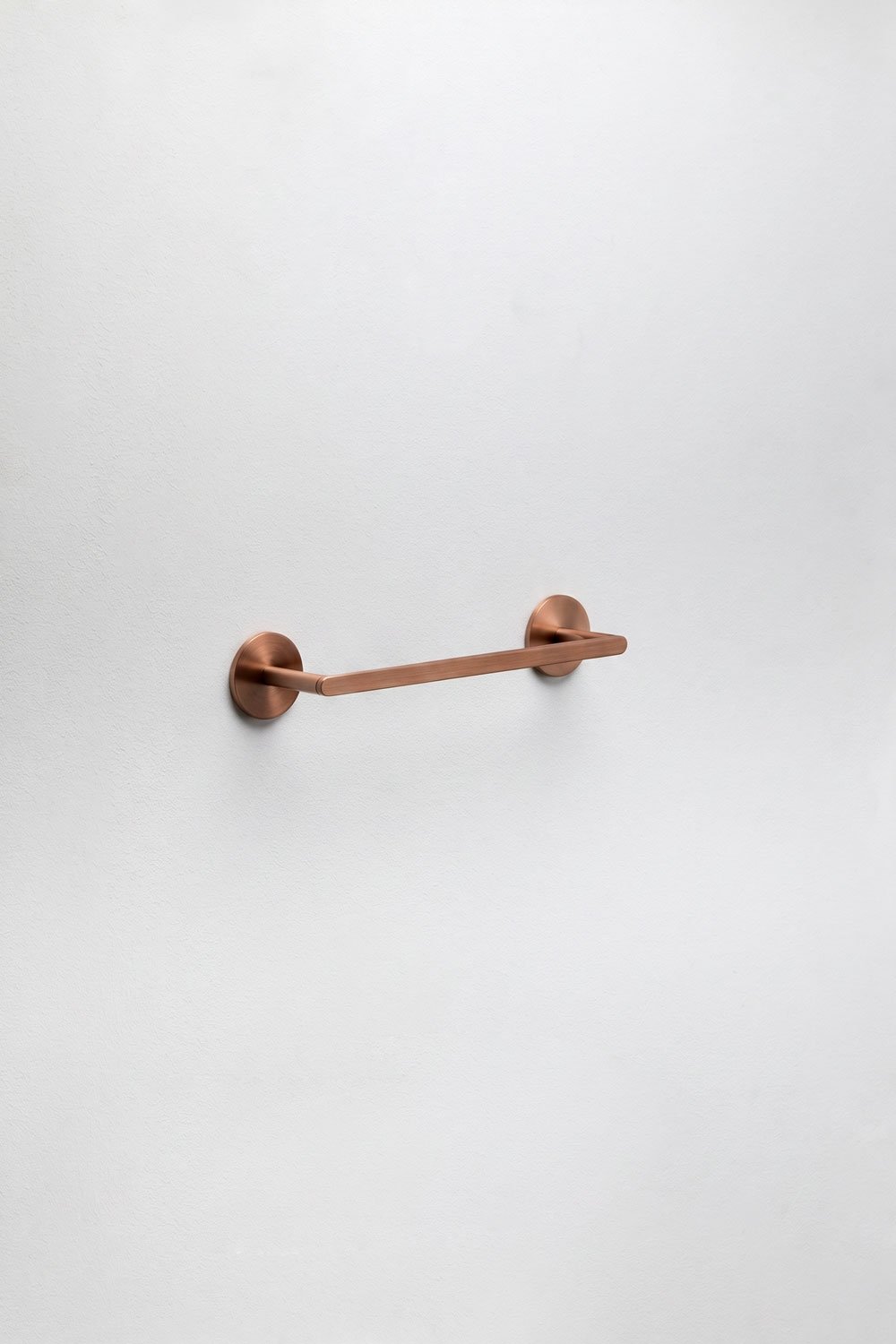 Toalheiro de parede adesivo com barra 30 cm para casa de banho em aço inoxidável ouro rosa Caldrumi, imagem de galeria 3