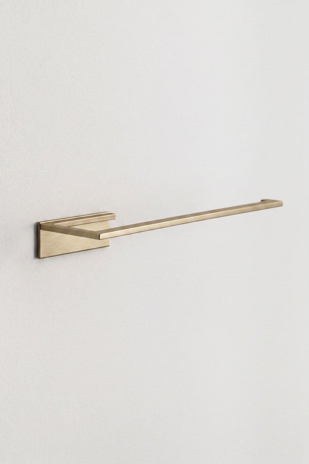 Toalheiro de parede adesivo com barra de 30 cm para casa de banho em aço inoxidável dourado escovado Jalter, imagem de galeria 3
