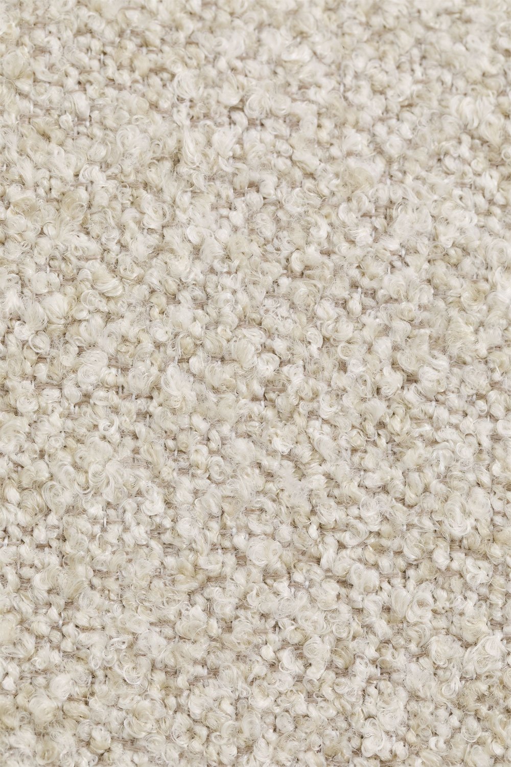 Pack de 2 poltronas com apoios de braços em bouclé e madeira de borracha Pablian, imagem de galeria 11
