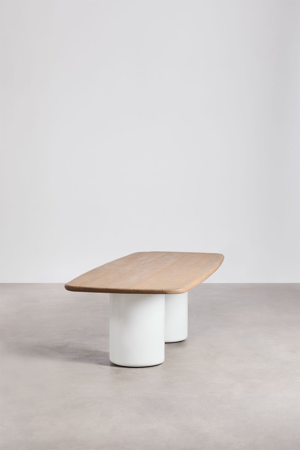 Mesa de jardim retangular 270x110 cm em madeira de acácia Bogotá, imagem de galeria 4