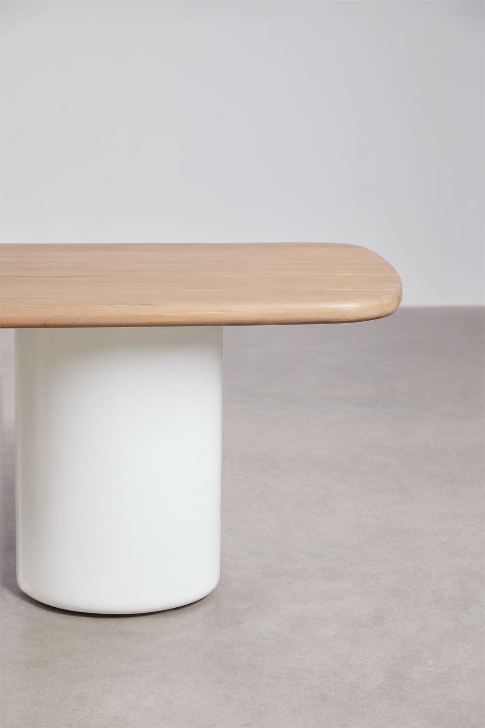 Mesa de jardim retangular 270x110 cm em madeira de acácia Bogotá, imagem de galeria 5