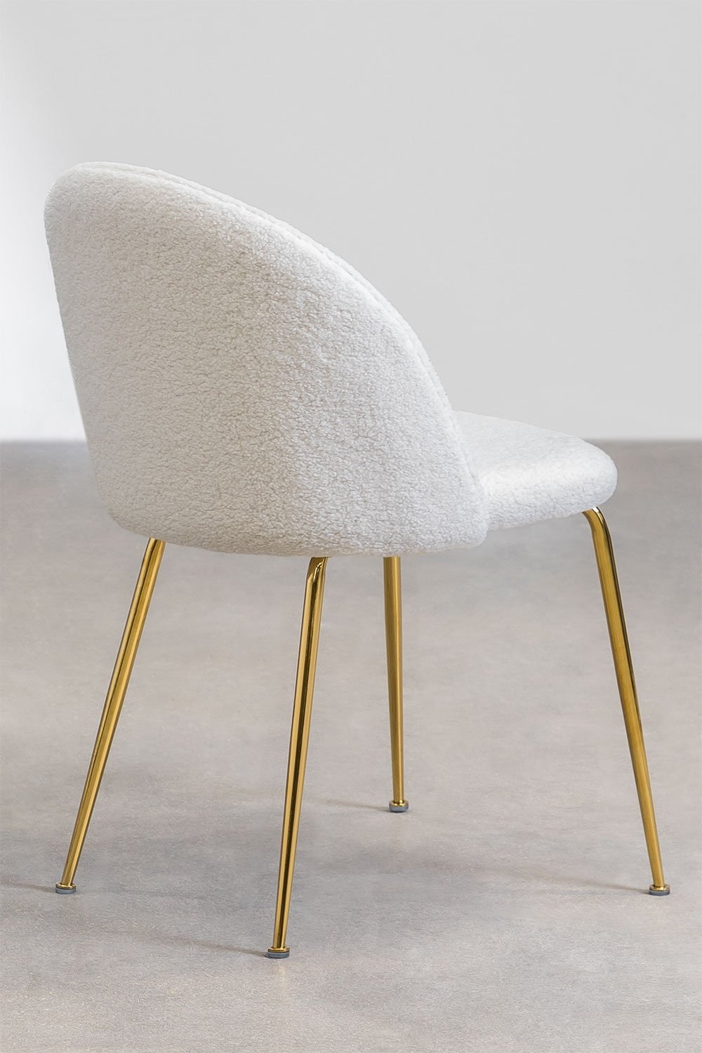 Cadeira de jantar estofada e em aço Kana Design, imagem de galeria 3
