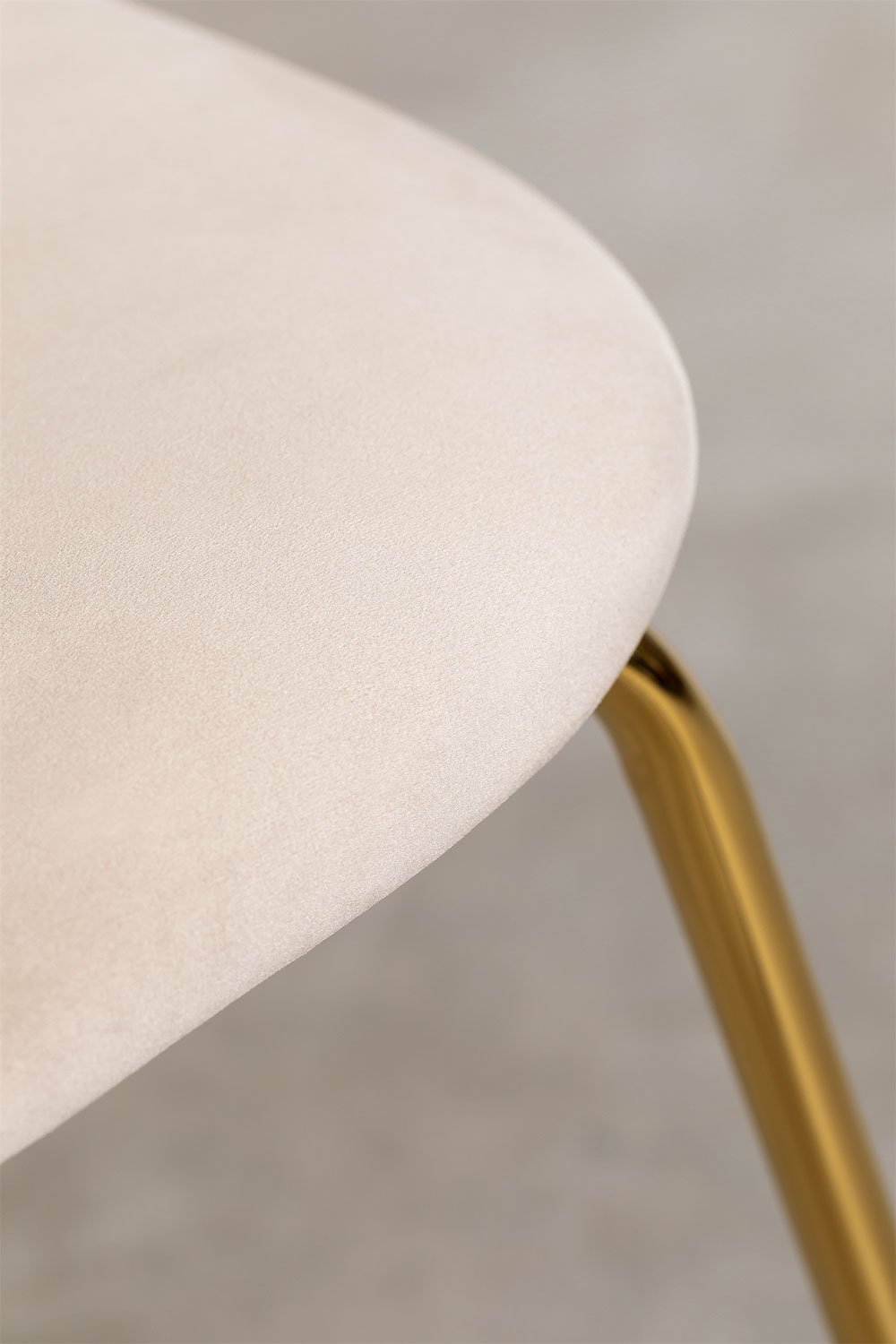 Cadeira de jantar estofada e em aço Kana Design, imagem de galeria 7