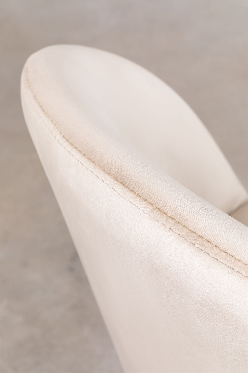 Cadeira de jantar estofada e em aço Kana Design, imagem de galeria 6