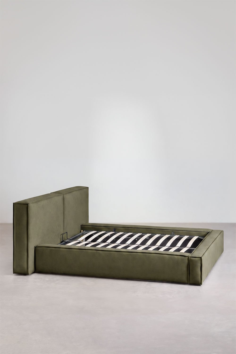 Cama com baú articulado estofada Lunari, imagem de galeria 5