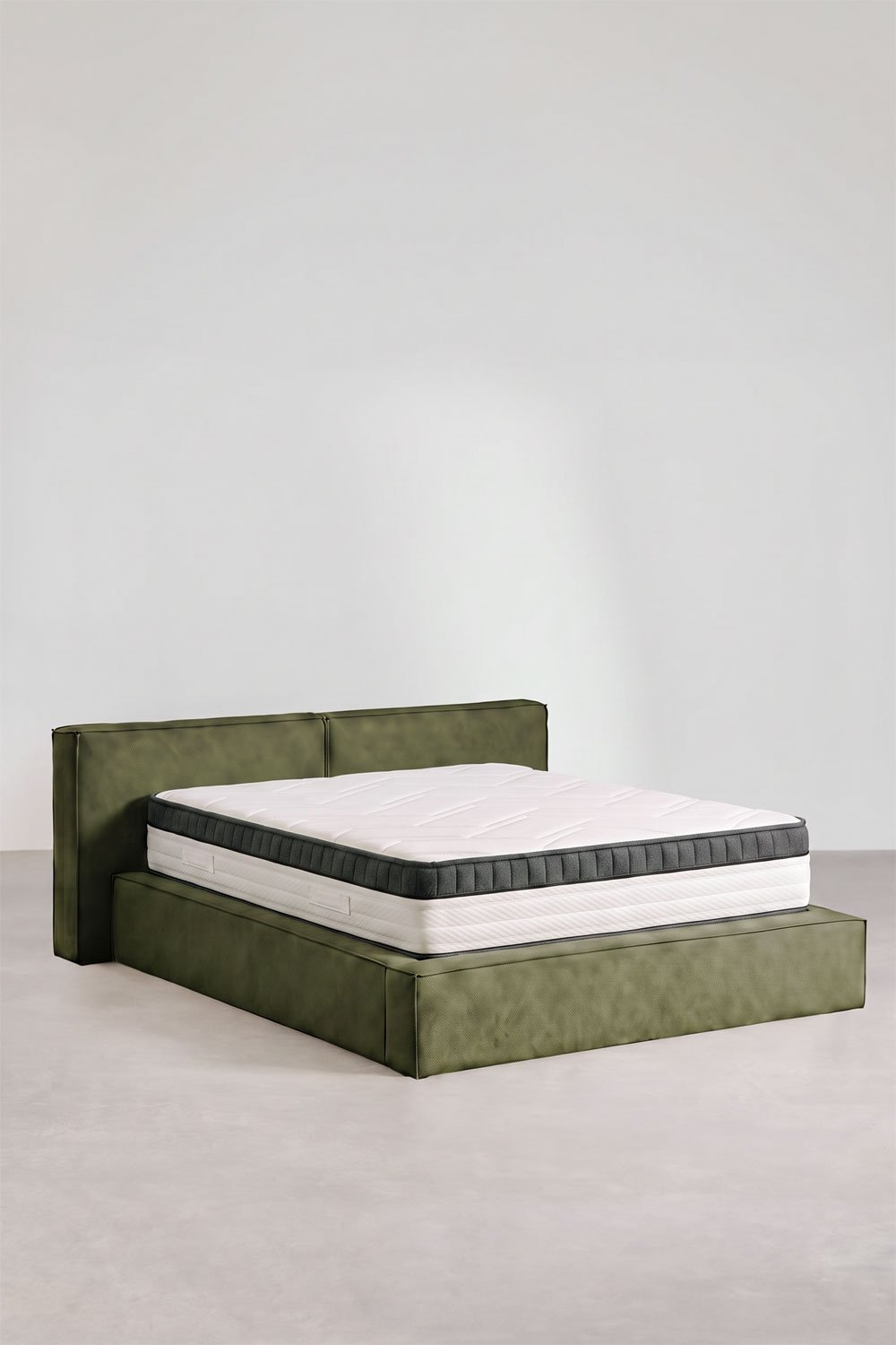 Cama com baú articulado estofada Lunari, imagem de galeria 3
