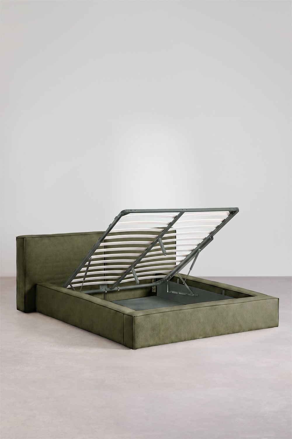 Cama com baú articulado estofada Lunari, imagem de galeria 4