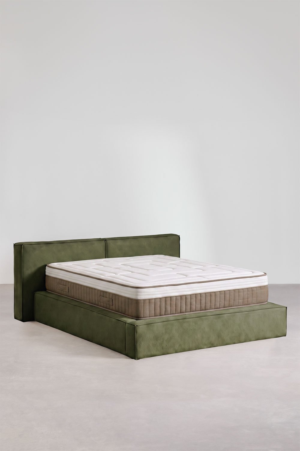 Cama com baú articulado estofada Lunari, imagem de galeria 3