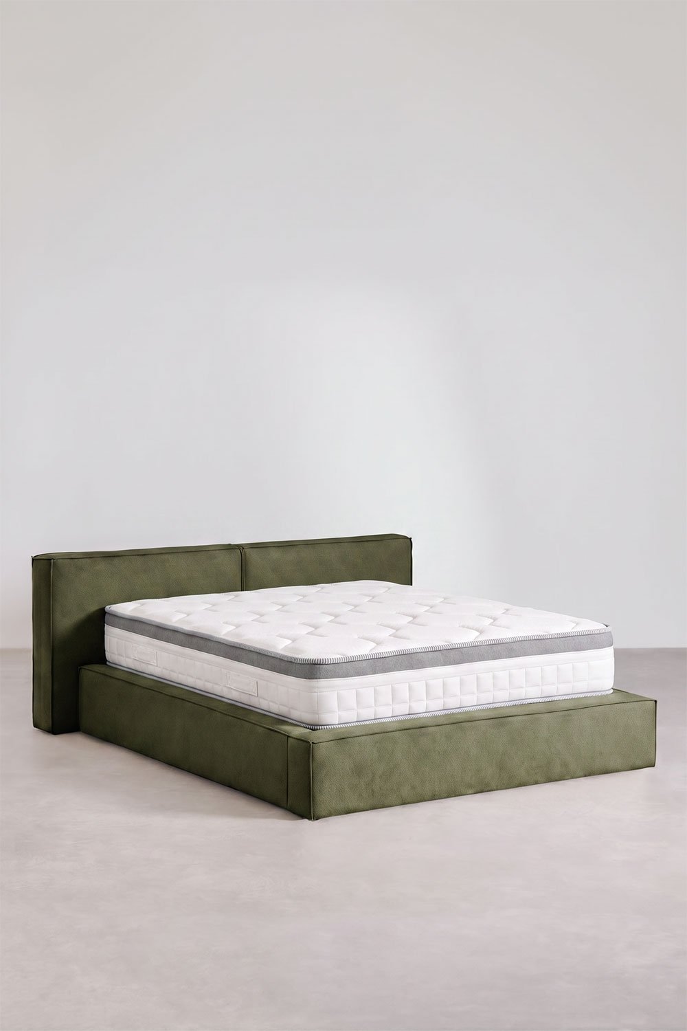 Cama com baú articulado estofada Lunari, imagem de galeria 3