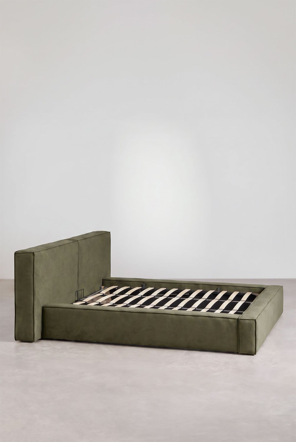 Cama com baú articulado estofada Lunari, imagem de galeria 5