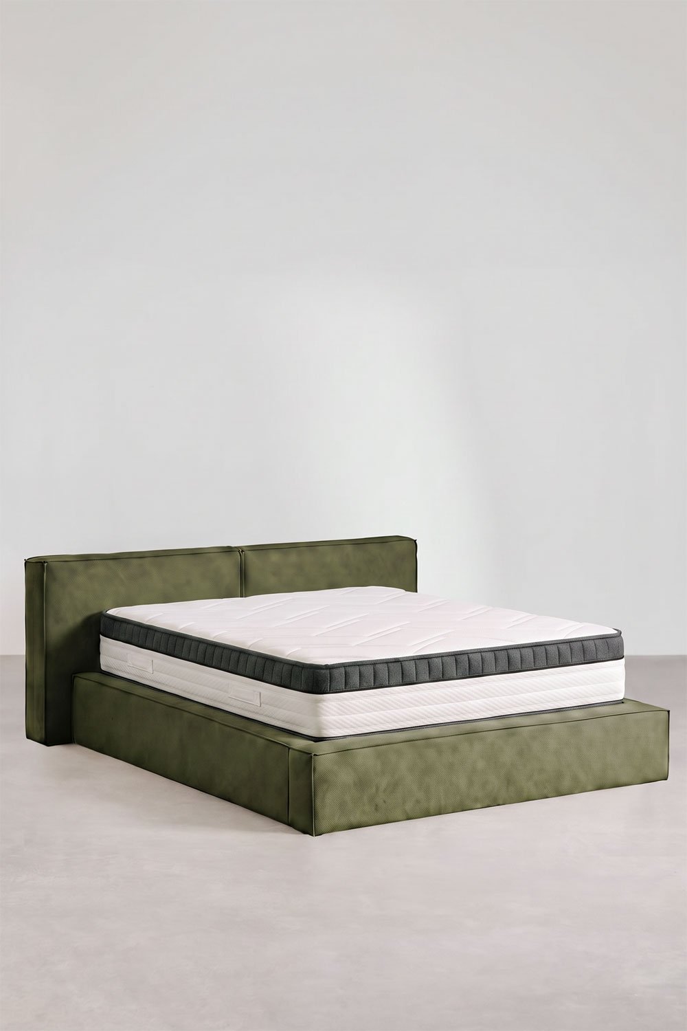Cama com baú articulado estofada Lunari, imagem de galeria 3