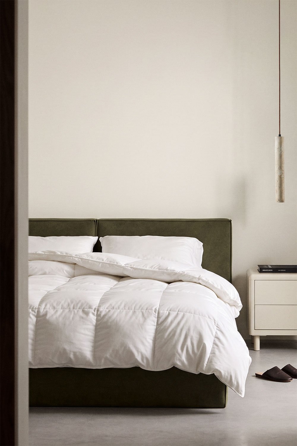 Cama com baú articulado estofada Lunari, imagem de galeria 1
