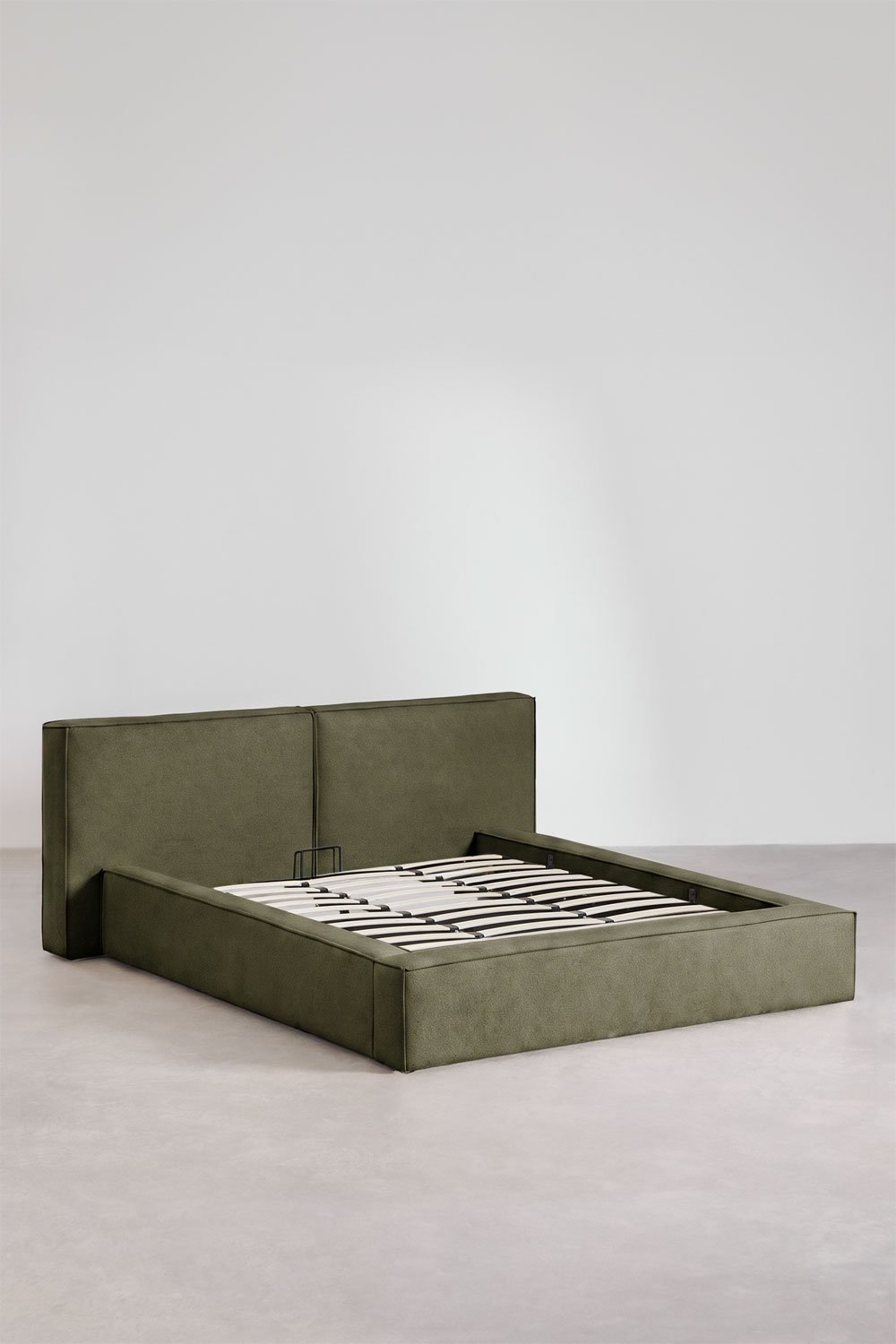 Cama com baú articulado estofada Lunari, imagem de galeria 3