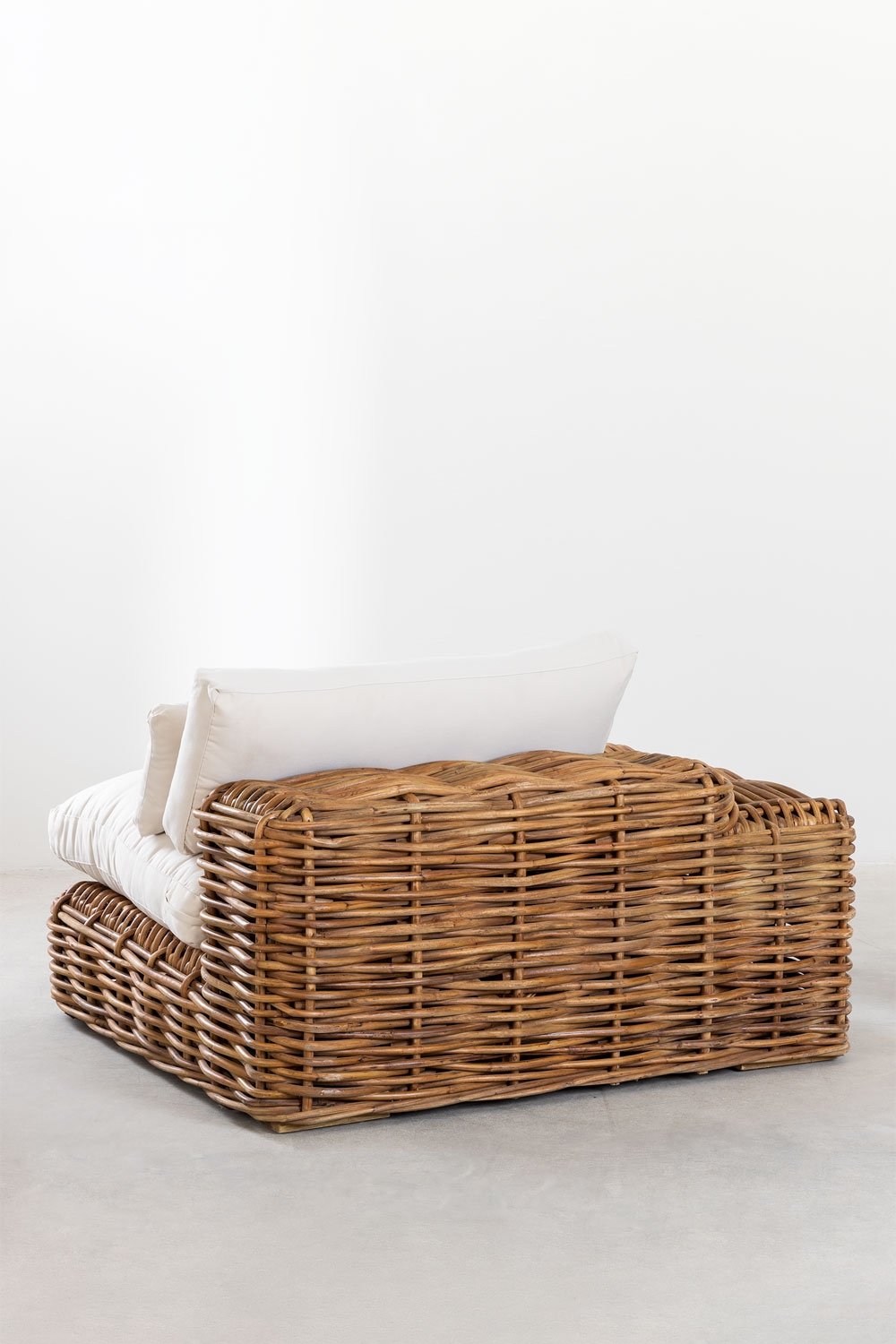 Módulo de canto esquerdo para sofá modular de jardim em rattan Milu Style, imagem de galeria 7