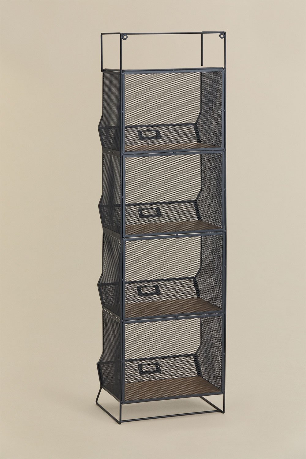 Estante de armazenamento 30x105 cm em ferro e MDF Antxo, imagem de galeria 5