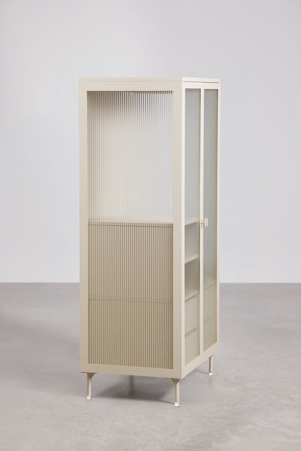 Armário 85x180 cm em aço e vidro Paoline, imagem de galeria 5