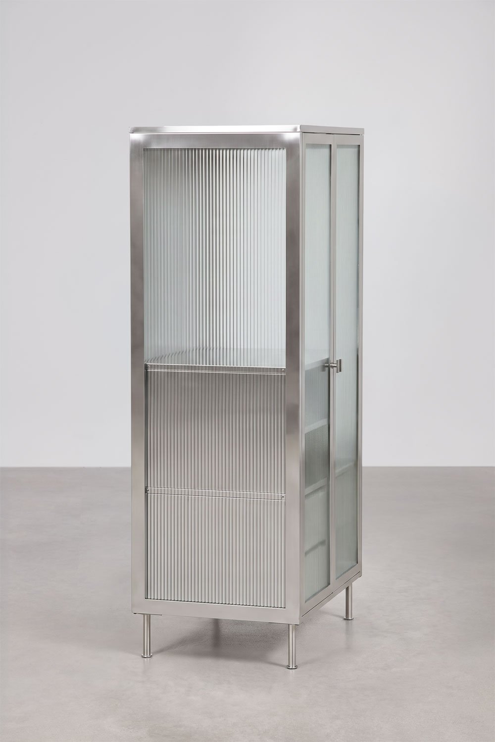 Armário 85x180 cm em aço e vidro Paoline, imagem de galeria 5