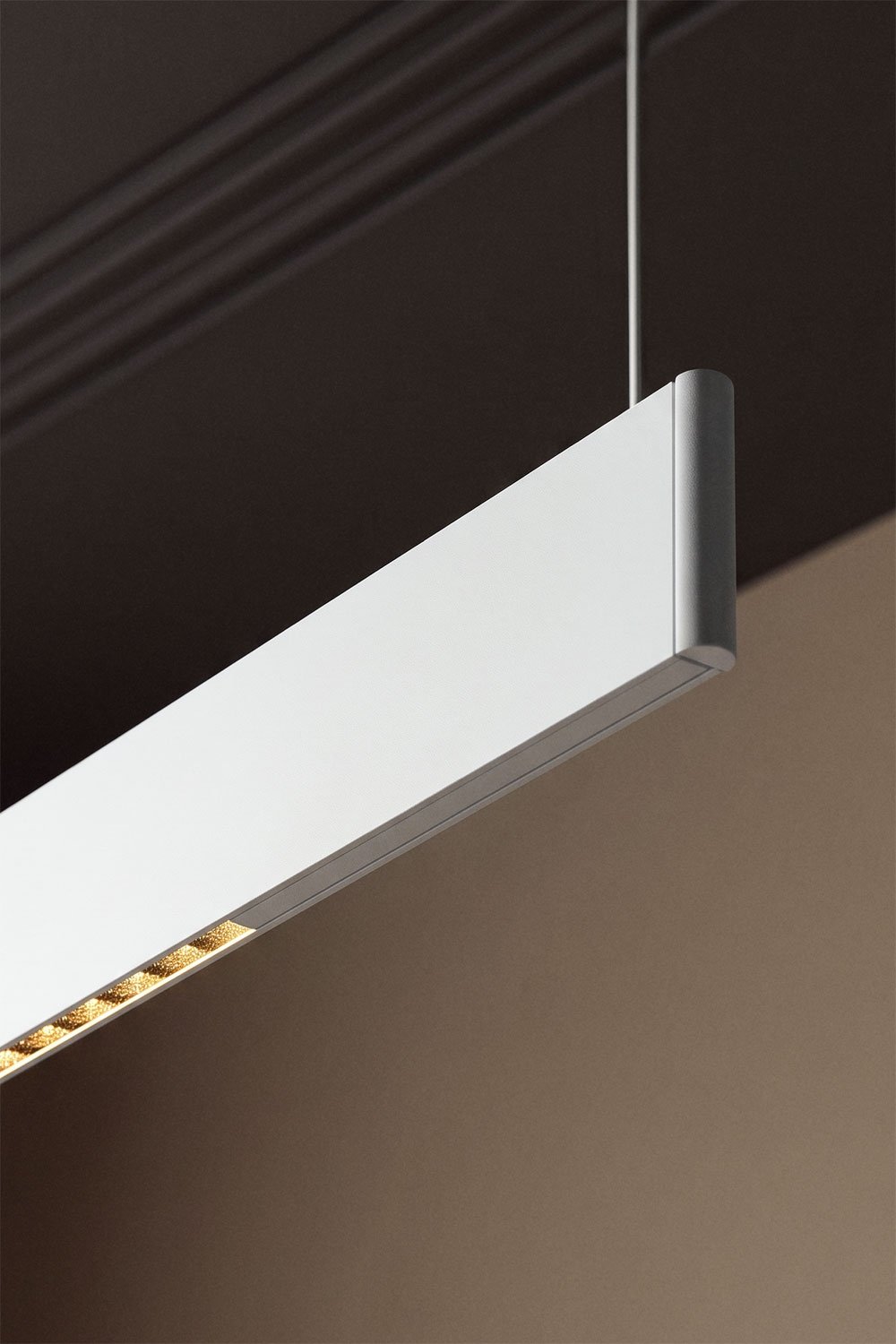 Lâmpada de teto suspensa linear LED 120 cm em alumínio Maulenis, imagem de galeria 2