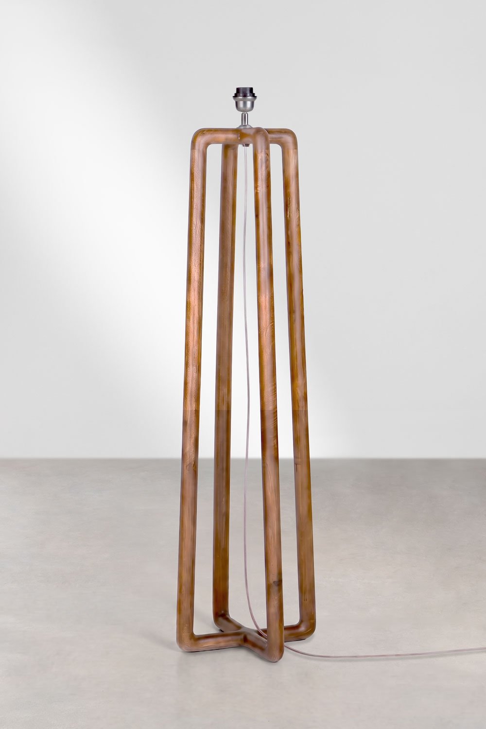 Base para candeeiro de pé 130 cm em madeira de manga Lureva, imagem de galeria 3