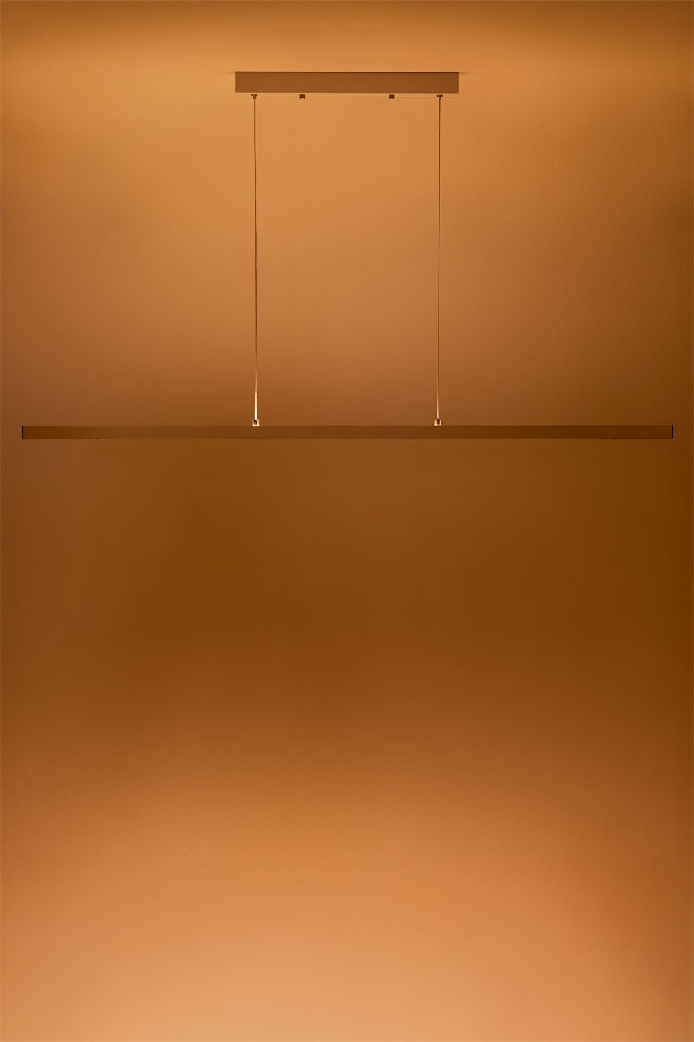 Lâmpada de teto suspensa linear LED 120 cm com luz indireta em alumínio Danile, imagem de galeria 4