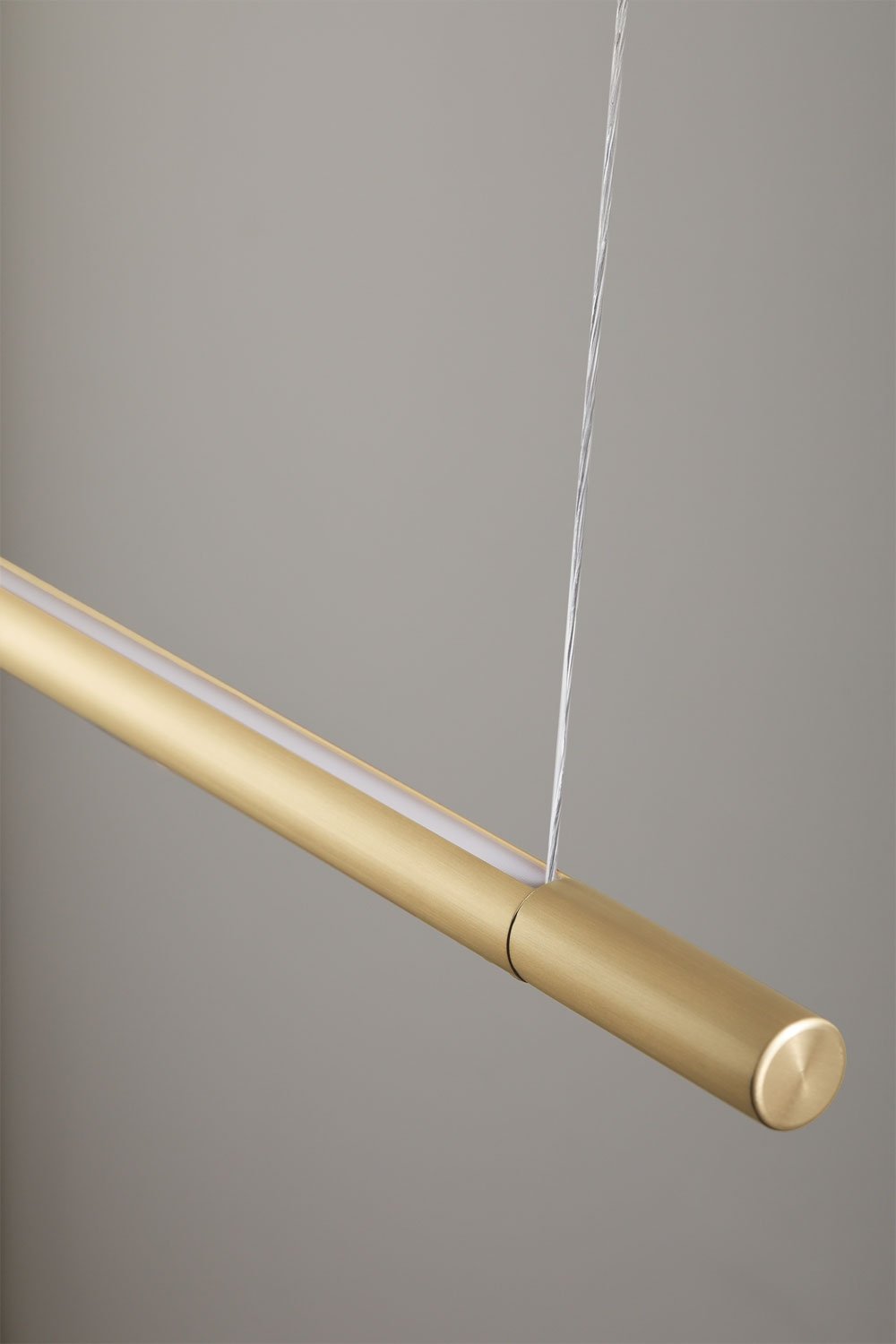 Lâmpada de teto suspensa linear LED 120 cm com luz indireta em alumínio Lirela, imagem de galeria 7