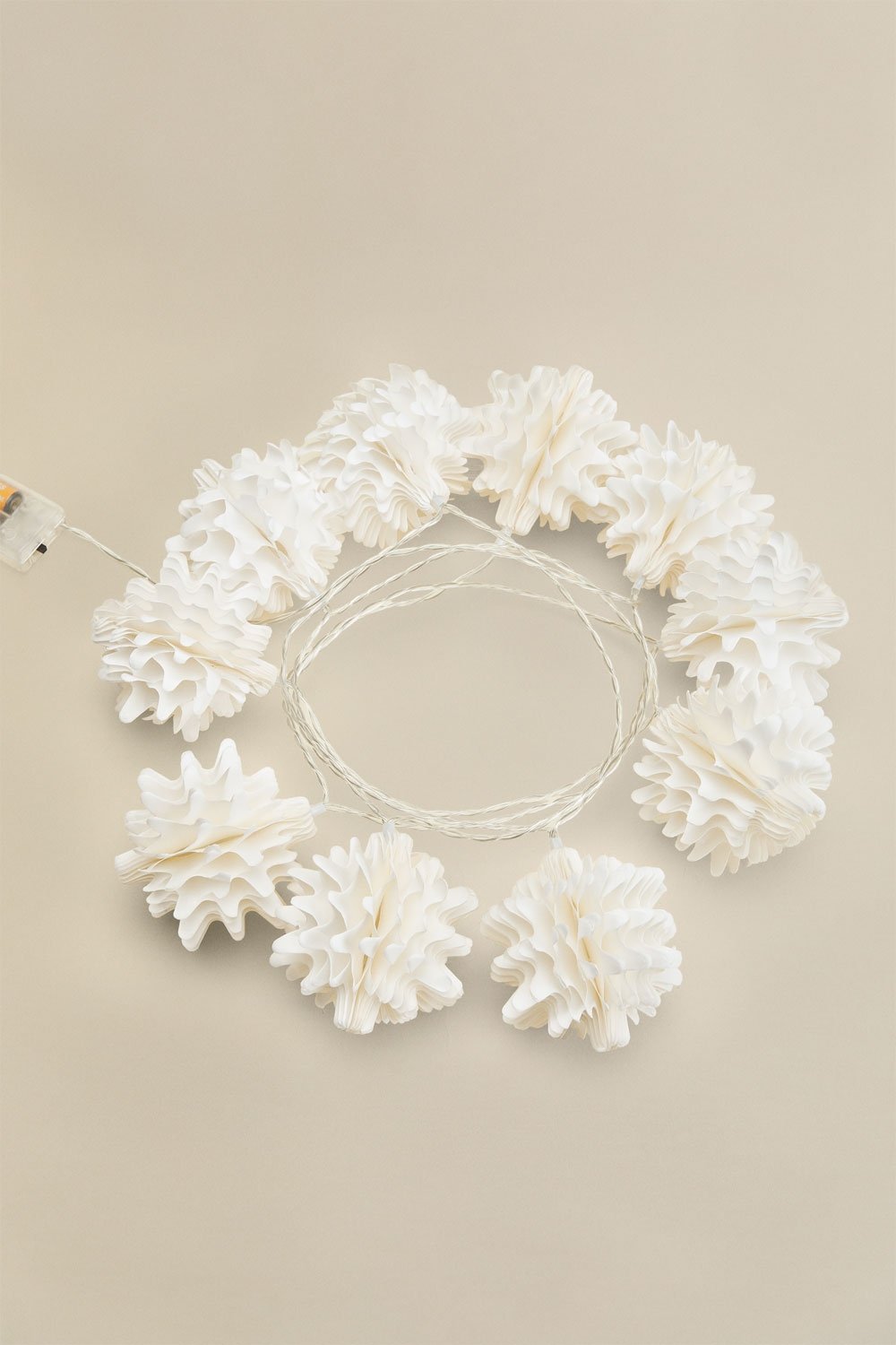 Guirlanda decorativa com luzes LED em papel Vesli, imagem de galeria 5