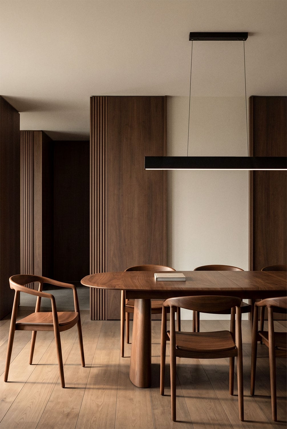 Lâmpada de teto pendente linear LED 120 cm em alumínio Astley, imagem de galeria 1