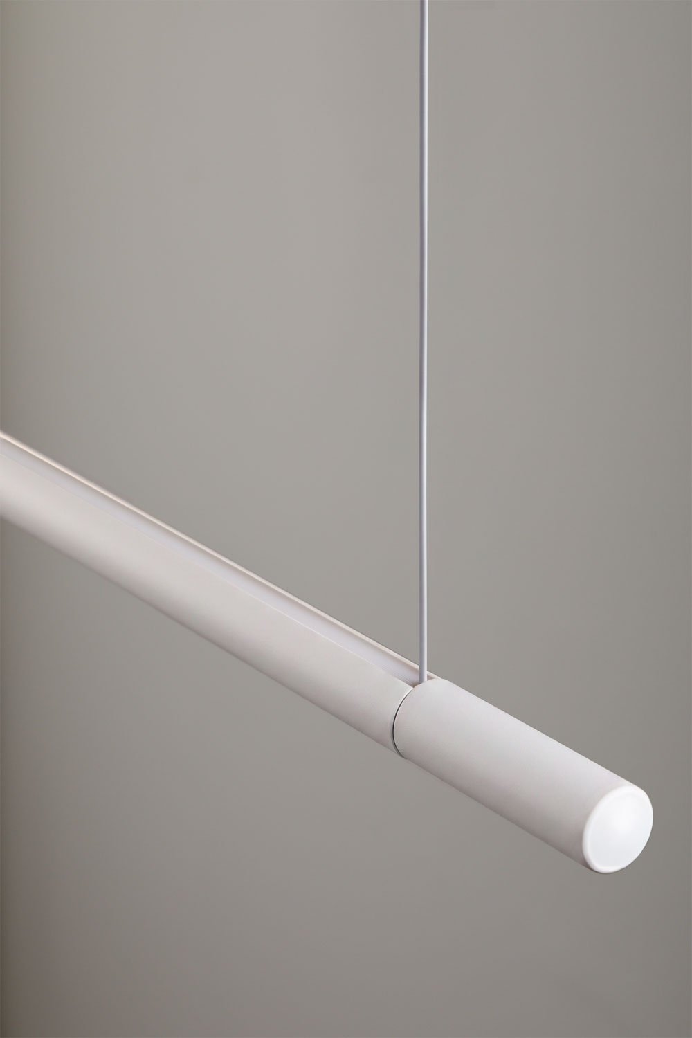 Lâmpada de teto suspensa linear LED 120 cm com luz indireta em alumínio Lirela, imagem de galeria 7