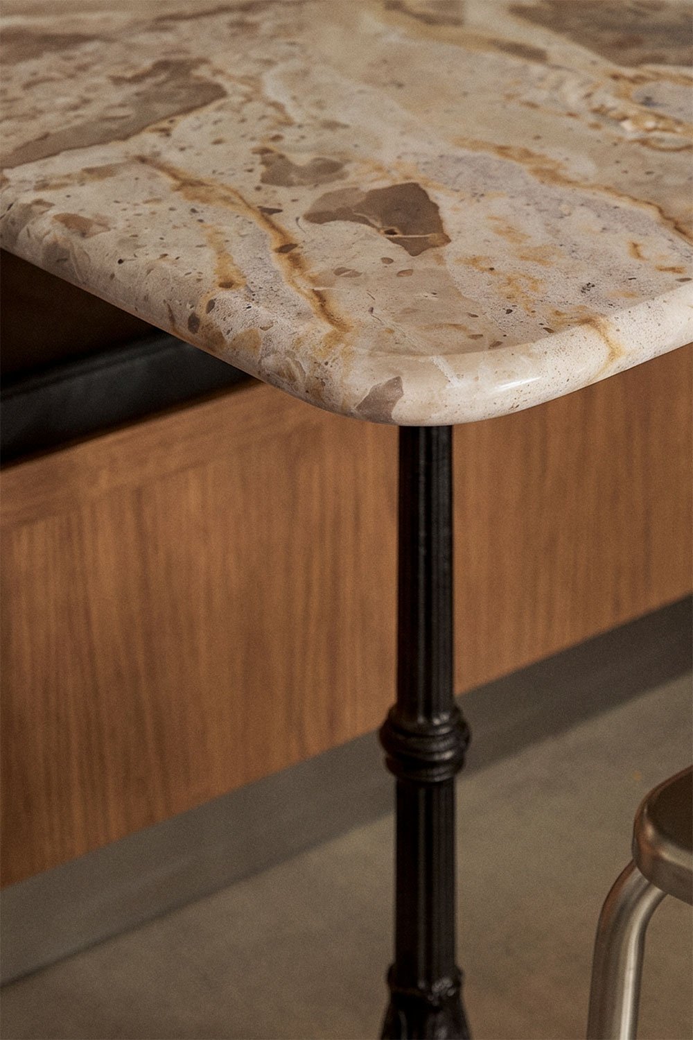 Mesa de bar quadrada em pedra natural Azteca, imagem de galeria 2