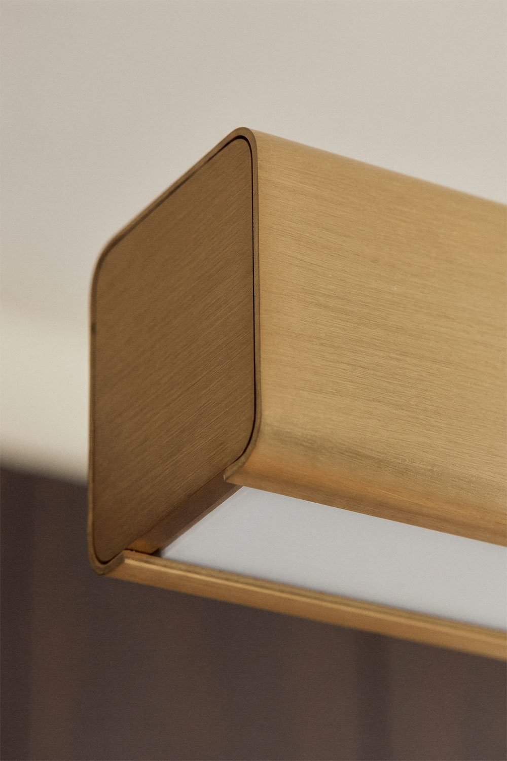 Lâmpada de teto suspensa linear LED 120 cm em metal Nilam, imagem de galeria 2