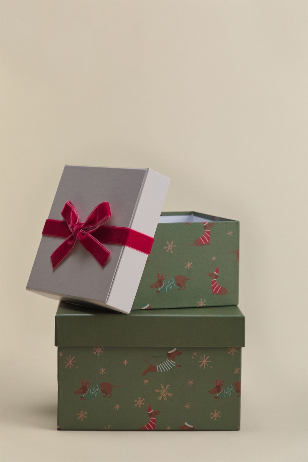 Conjunto de 2 caixas de presente de Natal Lasev, imagem de galeria 9