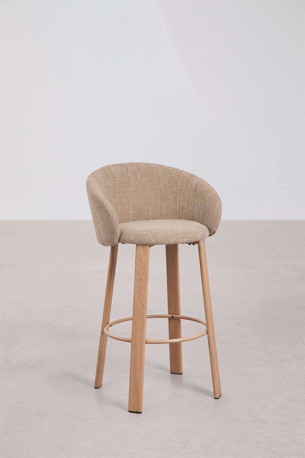 Banqueta alta estofada Nairea, imagem de galeria 3