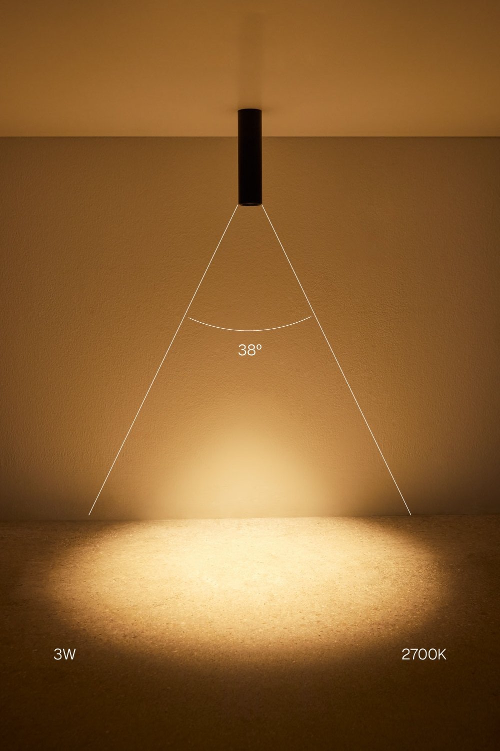 Pack de 2 apliques de teto LED de superfície Ø4 cm em alumínio com acionamento e desligamento progressivo Luisiana, imagen de galeria 2