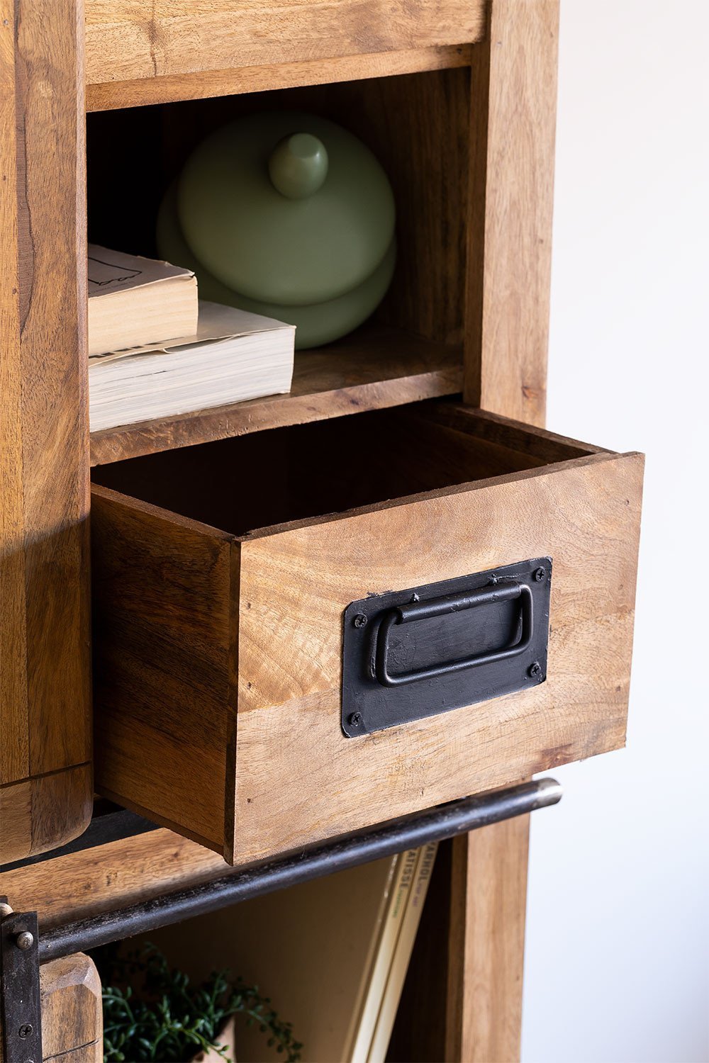 Armário com 2 portas deslizantes em madeira Uain Style, imagem de galeria 4