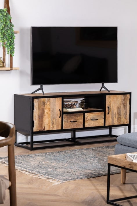 Gabinete de TV de madeira estilo Bavi