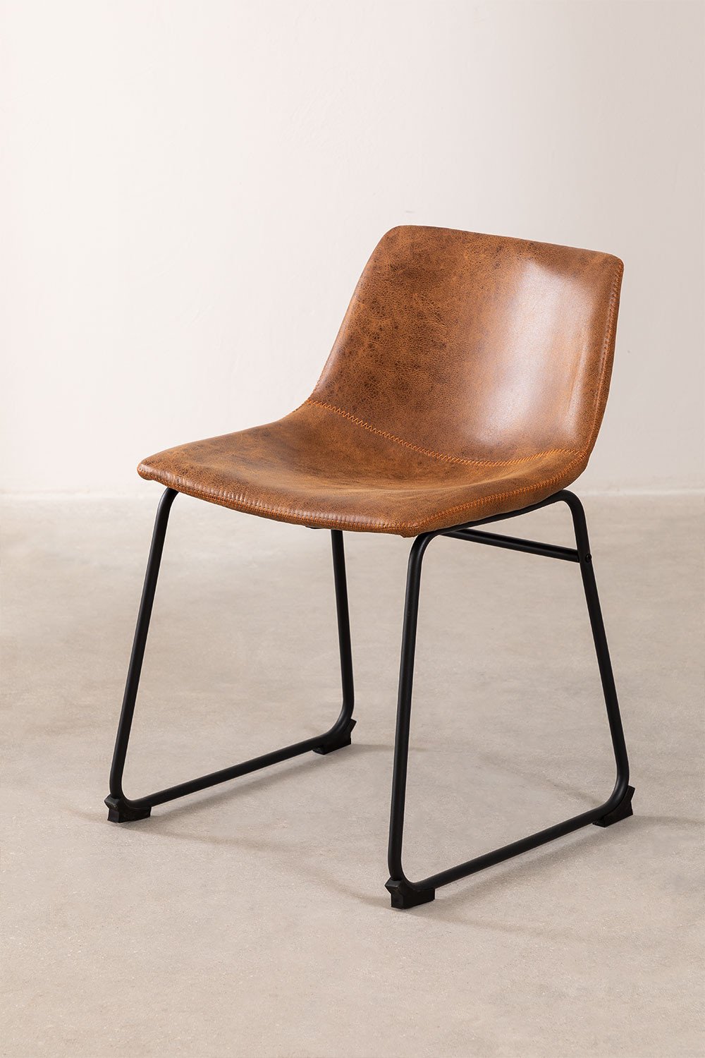 Cadeira de jantar em couro sintético Ody, imagem de galeria 2