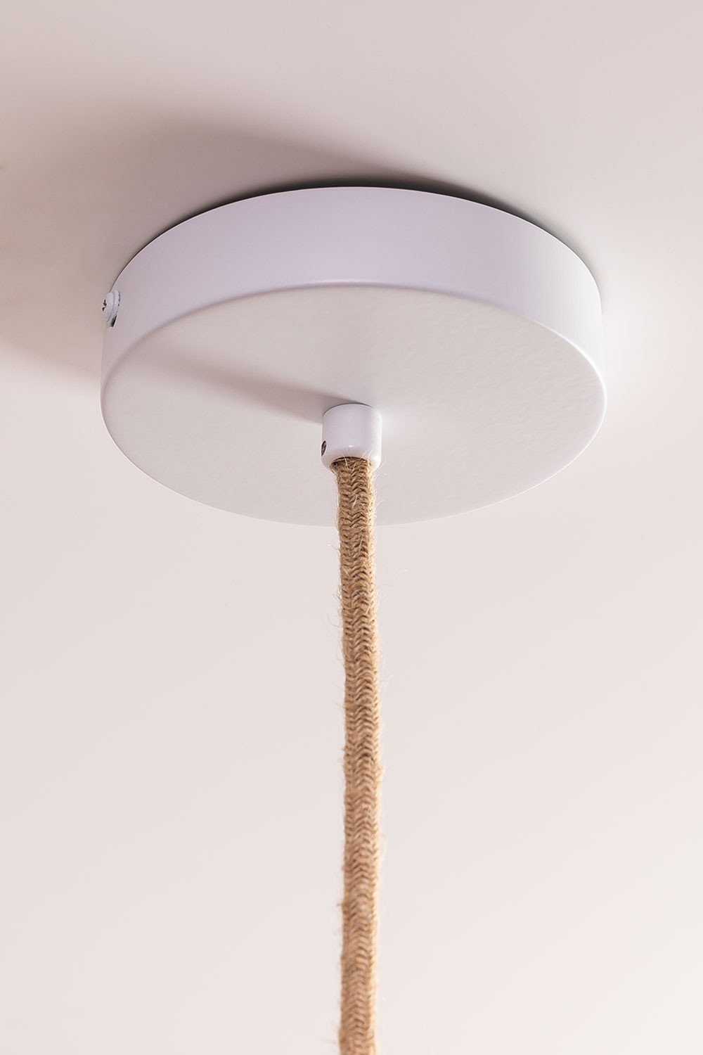 Candeeiro de Teto em Veludo e Rattan Xanti, imagem de galeria 4