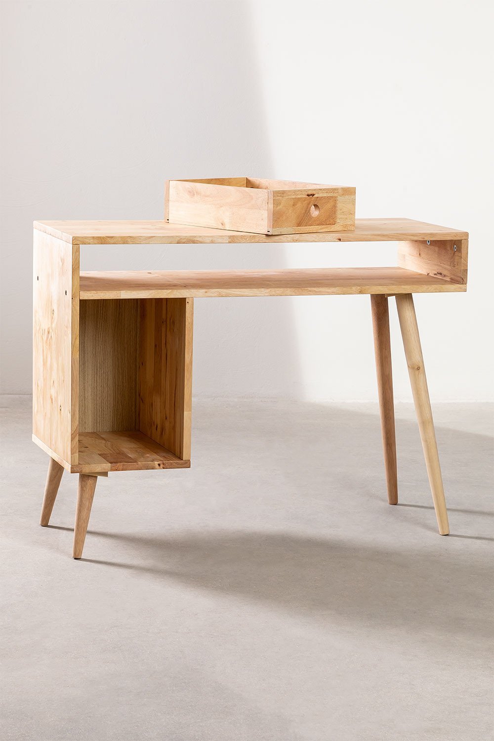 Mesa de Escritório com Armazenamento em Madeira Arlan , imagem de galeria 3