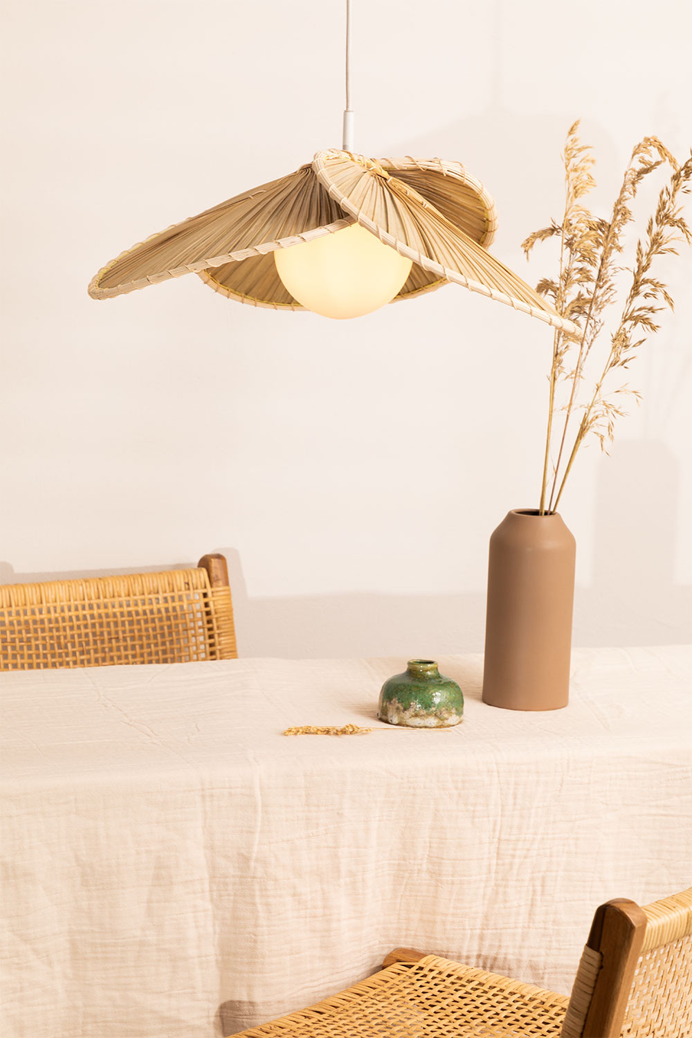 coconut leaf lamp