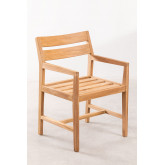  Teak Wood Garden Chair with Armrests Yolen, thumbnail image 2