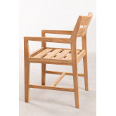  Teak Wood Garden Chair with Armrests Yolen, thumbnail image 3