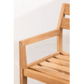  Teak Wood Garden Chair with Armrests Yolen, thumbnail image 4