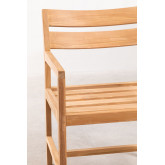  Teak Wood Garden Chair with Armrests Yolen, thumbnail image 5