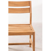 Rectangular Table Set (180x90 cm) & 6 Teak Wood Garden Chairs Yolen, thumbnail image 4