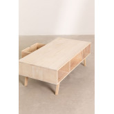 Wooden Coffee Table with Central Drawer Ralik Style, thumbnail image 6