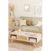 Wooden Coffee Table with Central Drawer Ralik Style, thumbnail image 1