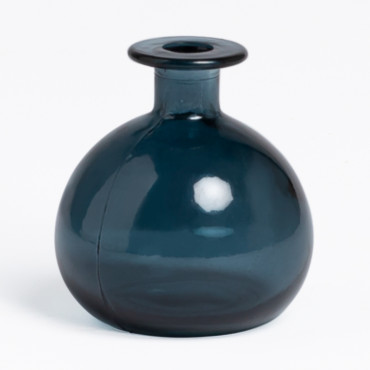 Recycled Glass Vase Endon Pacific Blue - Sklum