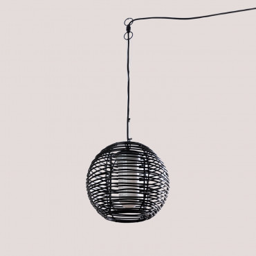 Outdoor Ceiling Lamp Bissel Black - Sklum