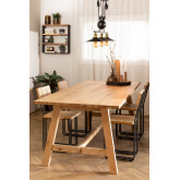 Rectangular Wooden Dining Table (220X95 cm) Kayr, thumbnail image 1