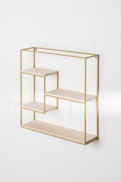 Yazek wall shelf ↔︎40 cm in iron and wood